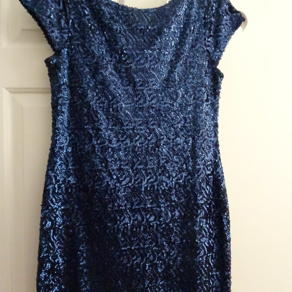 Ladies/Juniors Size 13 Royal Blue Cocktail Dress-Nver Worn - Picture 3 of 9